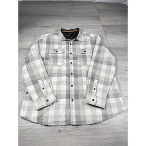 Jeremiah Flannel Shirt Mens XL Gray  Multicolor Plaid Outdoor Button Up Workwear